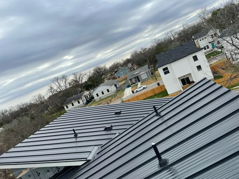 Standing seam metal roof panels with vents for Skylight Repair in Clarksburg